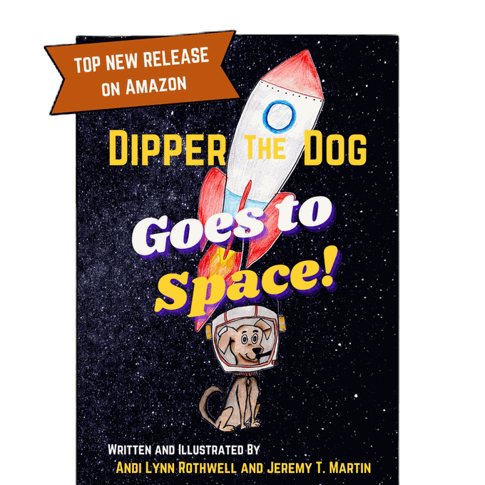 Cover of Dipper The Dog Goes To Space
